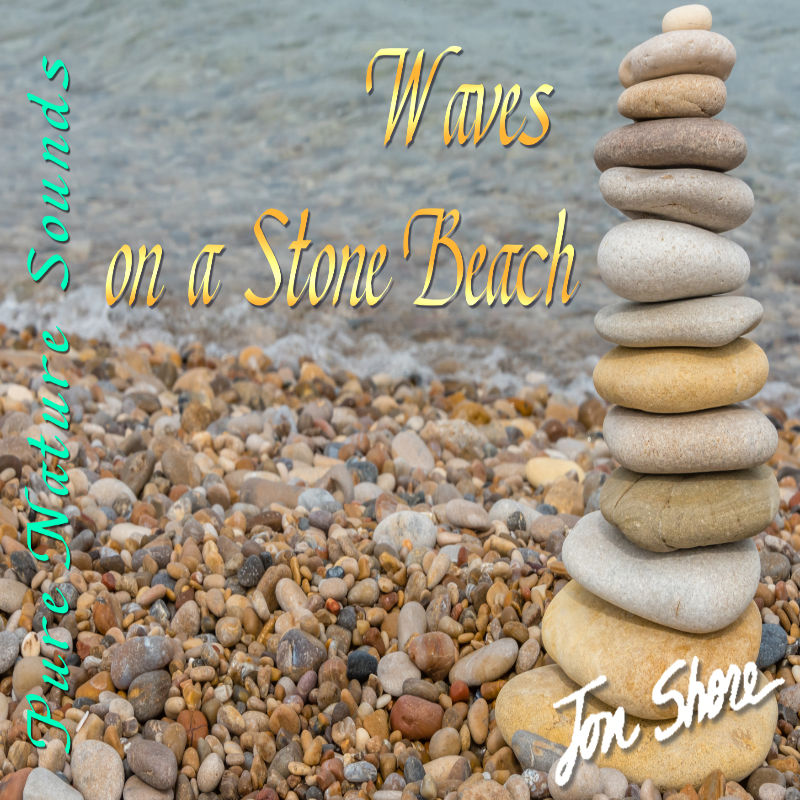 Waves on a Stone Beach by Jon Shore